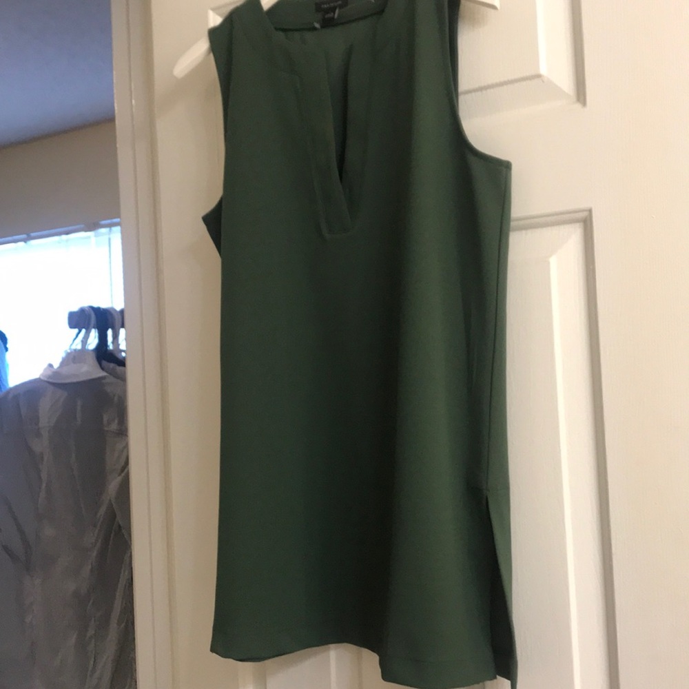 Green Sleeveless Ann Taylor Top